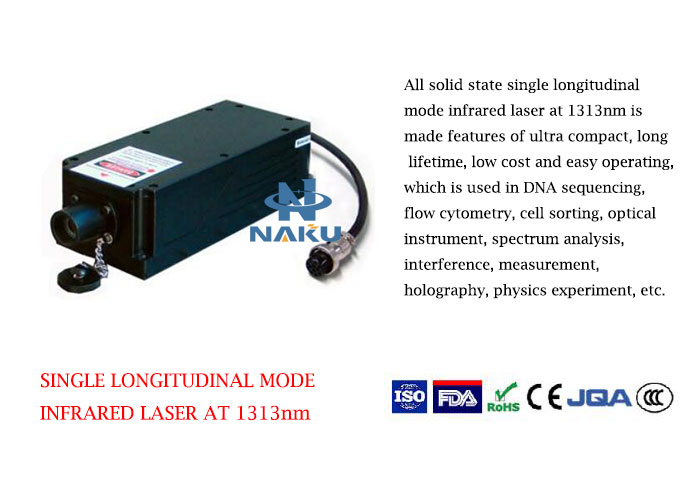 1313nm Singal Longitudinal Mode Infrared Laser 1~500mW